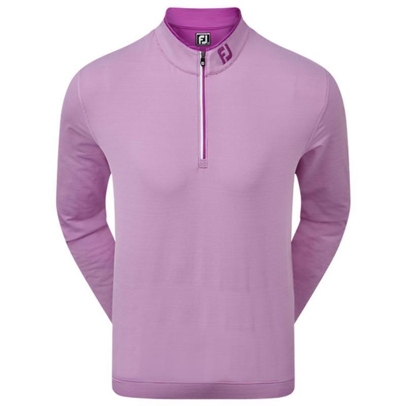 FootJoy Lightweight MicroStripe Half Zip Chill Out Golf Sweater - Purple - main image