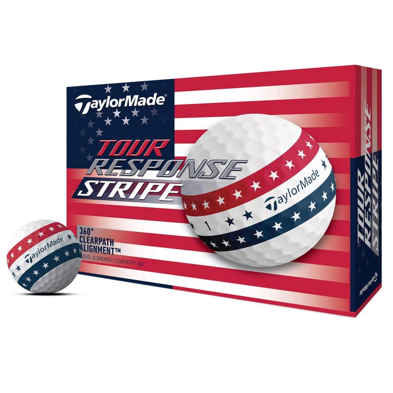 TaylorMade Tour Response Stripe Golf Balls - USA - main image