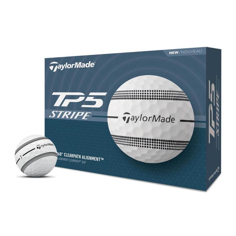 TaylorMade TP5 Stripe Golf Balls - White - main image