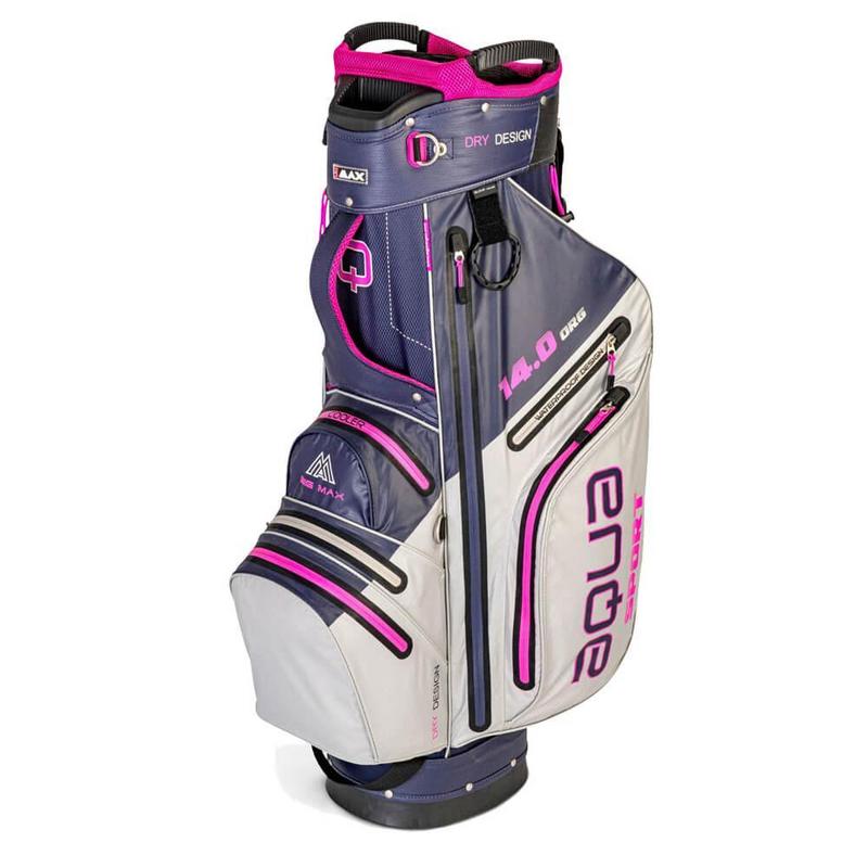 Big Max Aqua Sport 3 Waterproof Golf Cart Bag - Steel/Navy/Fuschia - main image