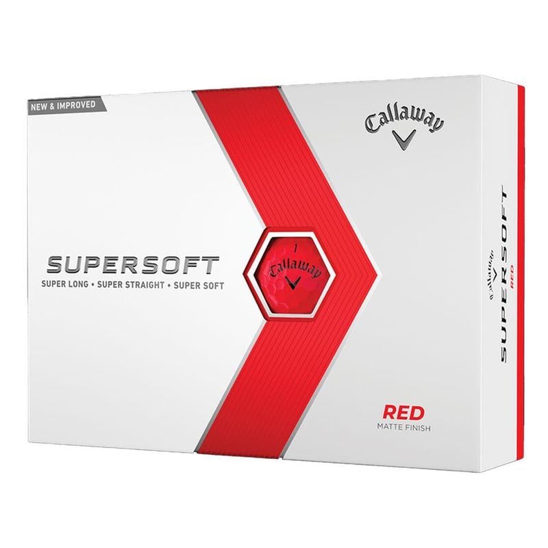 Photos - Golf Callaway Supersoft  Balls 23 - Red 