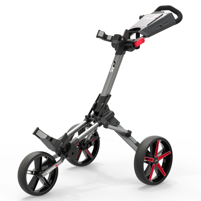 PowaKaddy MICRA Golf Push Trolley - Red - thumbnail image 2