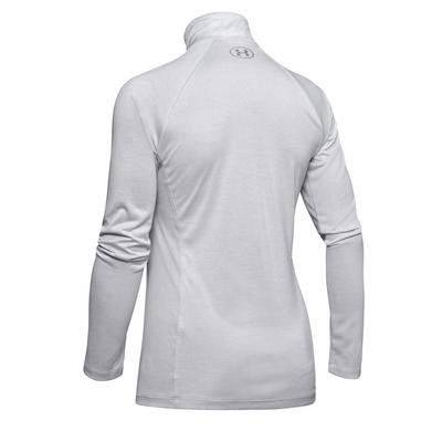 Under Armour Womens UA Tech Twist 1/2 Zip Golf Top - Grey - thumbnail image 2