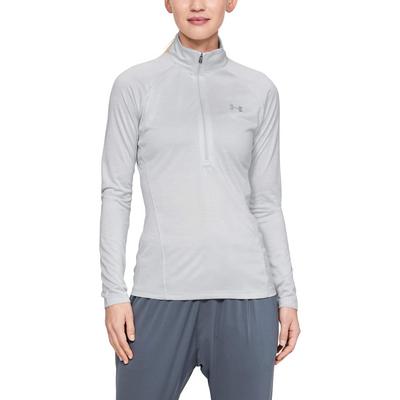 Under Armour Womens UA Tech Twist 1/2 Zip Golf Top - Grey - thumbnail image 5