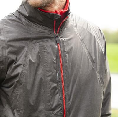 Galvin Green Ashton Gore-Tex Shakedry Golf Jacket - Ash Grey/Red - thumbnail image 4