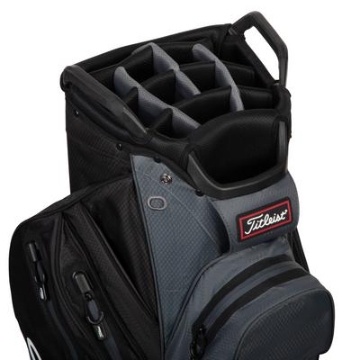 Titleist StaDry Waterproof 14 Way Golf Cart Bag - Black/Charcoal - thumbnail image 4