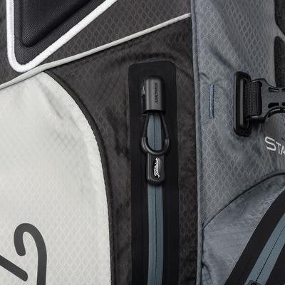 Titleist Players 4+ StaDry Golf Stand Bag - Grey/Charcoal/Black - thumbnail image 4