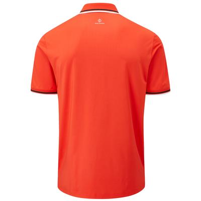 Oscar Jacobson Buxton Mens Golf Polo Shirt - Fiesta - thumbnail image 2