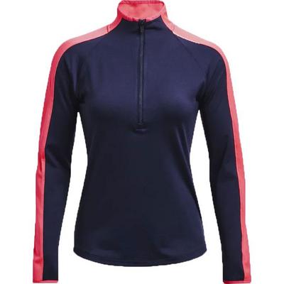 Under Armour Womens Storm Midlayer Zip Golf Top - Navy - thumbnail image 1