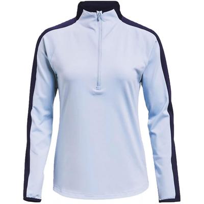 Under Armour Womens Storm Midlayer Zip Golf Top - Blue - thumbnail image 1