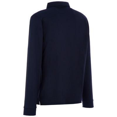 ProQuip Long Sleeve Performance Golf Polo - Navy - thumbnail image 2
