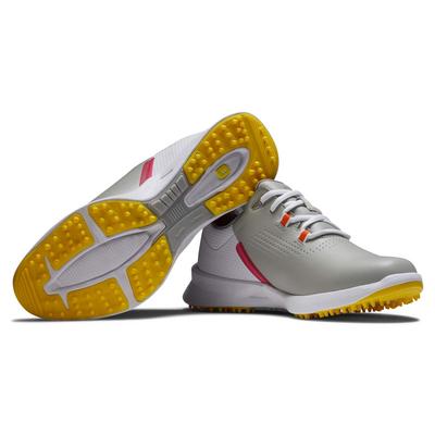 FootJoy Fuel Women's Golf Shoe - Grey/Yellow/Pink - thumbnail image 4