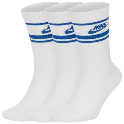 Nike Sportswear Essential Golf Socks - White/Royal Blue - thumbnail image 1