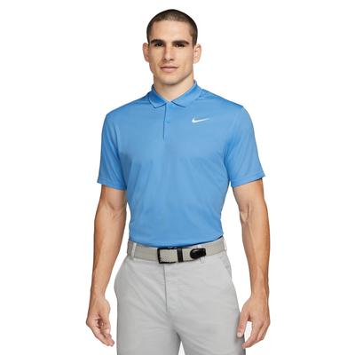 Nike Dri-Fit Victory Solid Polo Shirt - Blue/White