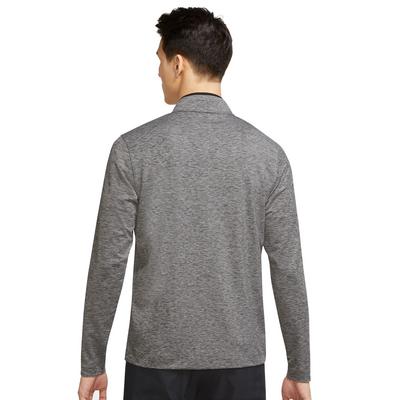 Nike Dri-Fit Victory Heathered Half Zip Golf Top - Black/Pure/White - thumbnail image 2