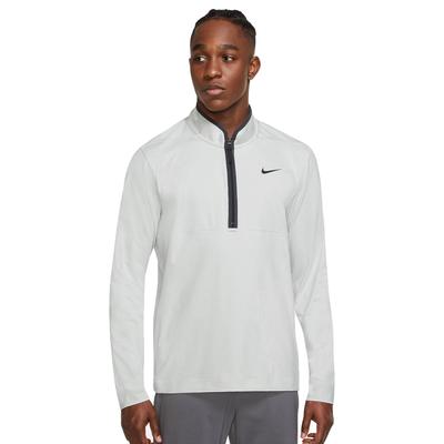 Nike Dri-Fit Victory Heathered Half Zip Golf Top - Photon Dust/Pure/Grey/Black - thumbnail image 1