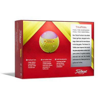 Titleist TruFeel Golf Balls - Yellow - thumbnail image 2