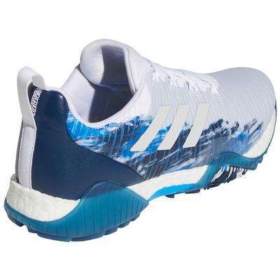 adidas Code Chaos Golf Shoes - White/Grey/Navy - thumbnail image 6