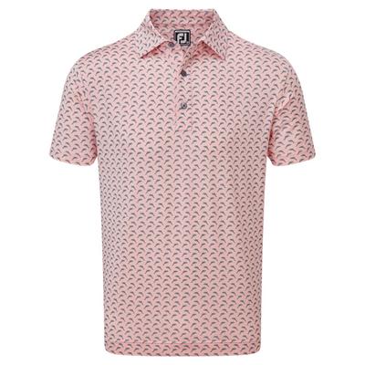 FootJoy Leaping Dolphins Lisle Print - Quartz Pink/Graphite