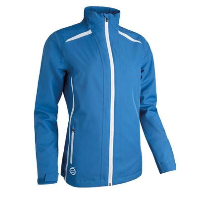 Sunderland Ladies Killy Waterproof Golf Jacket - Ocean/White