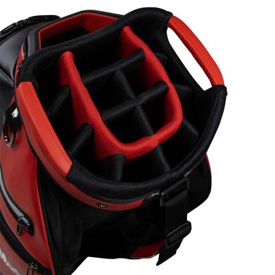 TaylorMade Golf Deluxe Cart Bag - Red/Black - thumbnail image 5