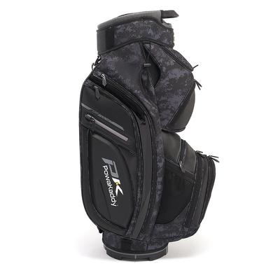 PowaKaddy Prem Tech Golf Cart Bag - Black Camo/Cool Grey - thumbnail image 2