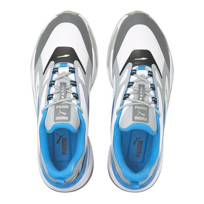 Puma GS Fast Golf Shoes - White/Quarry/Ocean Blue - thumbnail image 5