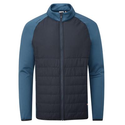 Ping Arlo Quilted Hybrid Golf Jacket - Navy/Stormcloud