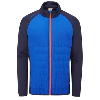 Ping Arlo Quilted Hybrid Golf Jacket - North Sea/Navy