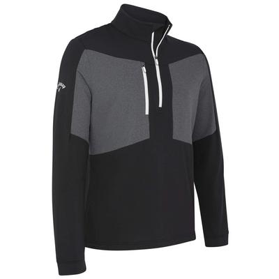 Callaway Aquapel 1/4 Zip Tour Logo Golf Sweater - Black - thumbnail image 1