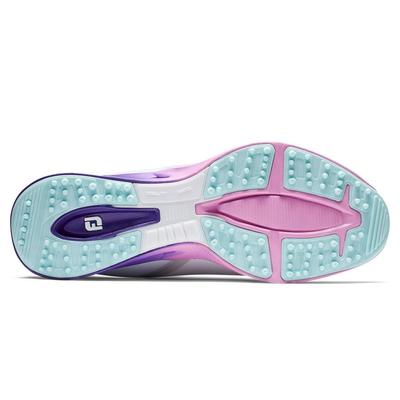 Footjoy Fuel Sport Women's Golf Shoe - White/Purple/Pink - thumbnail image 5