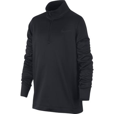 Nike Dri-FIT Therma Boys Half-Zip Golf Top - Black - thumbnail image 1