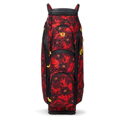 Ogio All Elements Silencer Golf Cart Bag - Red Flower Party - thumbnail image 3