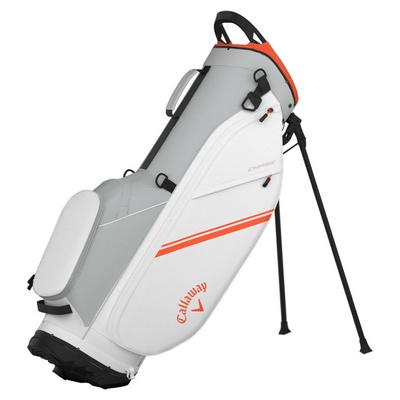 Callaway Chase Golf Stand Bag - White/Silver/Orange - thumbnail image 1