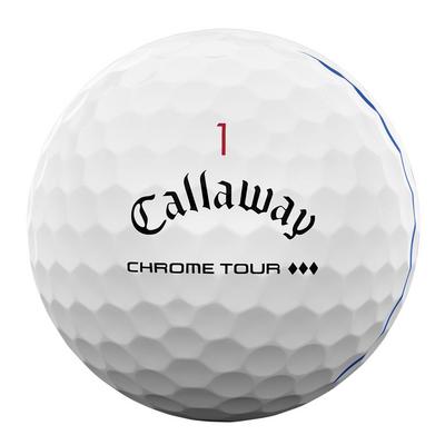 Callaway Chrome Tour Triple Diamond Triple Track Golf Balls - White - thumbnail image 4