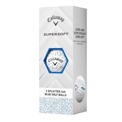 Callaway Supersoft Splatter 360 Golf Balls - Blue - thumbnail image 2