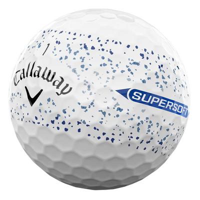 Callaway Supersoft Splatter 360 Golf Balls - Blue - thumbnail image 3