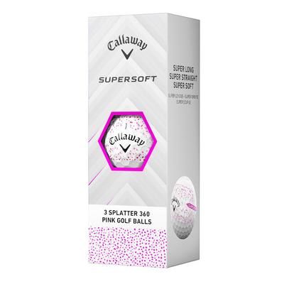 Callaway Supersoft Splatter 360 Golf Balls - Pink - thumbnail image 2