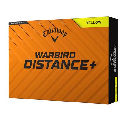 Callaway Warbird Distance+ Golf Balls - Yellow - thumbnail image 1