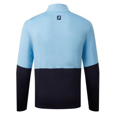 Footjoy Mens Colour Block Midlayer Golf Sweater - Blue Navy - thumbnail image 2