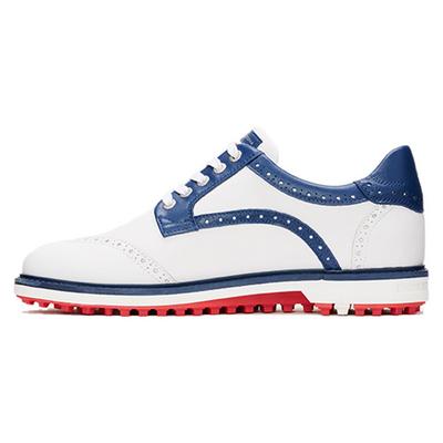 Duca Del Cosma Barasso Golf Shoes - White/Blue - thumbnail image 2