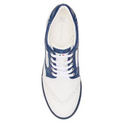 Duca Del Cosma Barasso Golf Shoes - White/Blue - thumbnail image 4