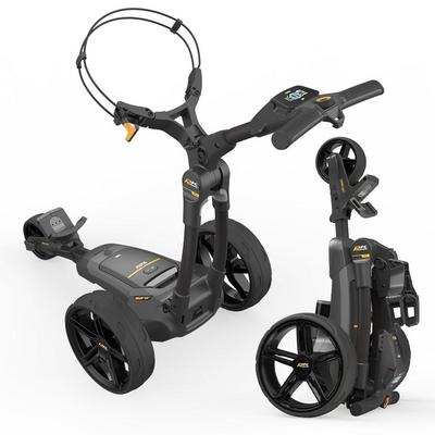 PowaKaddy FX3 EBS Black Electric Golf Trolley - Extended Lithium