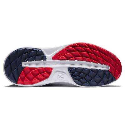 FootJoy Flex Golf Shoes - White/Navy/Red - thumbnail image 3