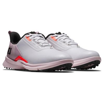 FootJoy Fuel Ladies Golf Shoes - White/Pink/Coral - thumbnail image 4