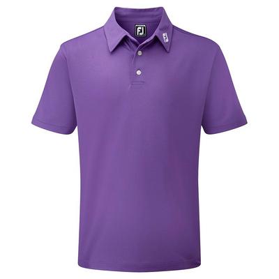 FootJoy Stretch Pique Solid Shirt - Athletic Purple - thumbnail image 2