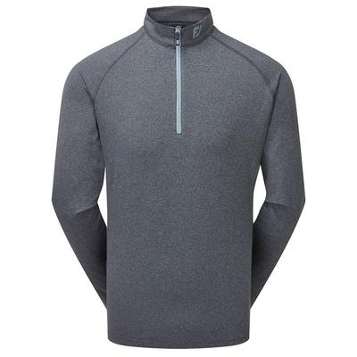 FootJoy ThermoSeries Brushed Back Golf Midlayer - Heather Navy - thumbnail image 1