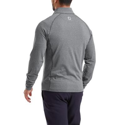 FootJoy ThermoSeries Brushed Back Golf Midlayer - Heather Navy - thumbnail image 4