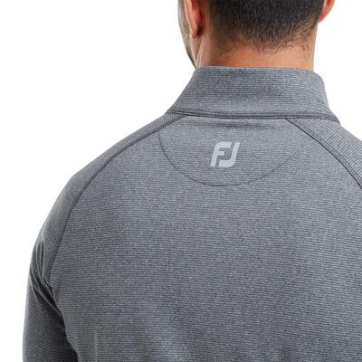 FootJoy ThermoSeries Brushed Back Golf Midlayer - Heather Navy - thumbnail image 5