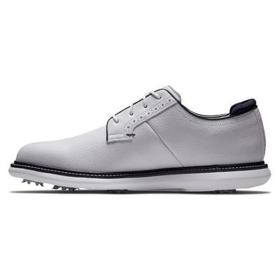 FootJoy Traditions Golf Shoe - White/White/Navy - thumbnail image 2